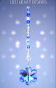 m/w Swarovski Crystal RARE BLUE AB Logo Snowflake 