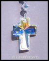 m/w Swarovski Crystal 40mm CROSS Aurora HEARTS Sun