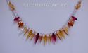 m/w Swarovski Crystal Fire + Ice Warm Colors Spike