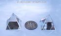 Crystal Clear Austrian Pyramids 20mm LOT OF 2 in G