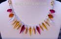 m/w Swarovski Crystal Fire + Ice Warm Colors Spike