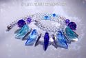 m/w Swarovski Crystal Cool Colors Spike Necklace P