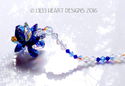 m/w Swarovski Mini SUPER STAR COBALT Car Charm Sun