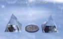 Crystal Clear Austrian Pyramids 20mm LOT OF 2 in G