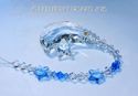 Fine Crystal 40mm Moon and Stars Sapphire Strand S