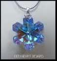 m/w Swarovski Crystal Blue Disontinued Snowflake o