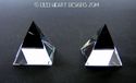 Crystal Clear Austrian Pyramids 20mm LOT OF 2 in G