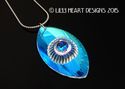 EYE OF SHIVA Fine Crystal Aurora Healing Pendant o