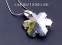 m/w Swarovski Crystal PEACOCK Disontinued Snowflak