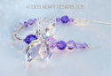 m/w Swarovski Crystal RARE Beads PURPLE DRAGONFLY 