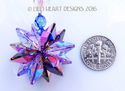 m/w Swarovski RARE Bermuda Blue and Violet Star Su