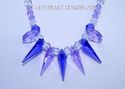 m/w Swarovski Purple Blue Violet and Violet Spike 