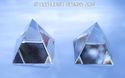 Crystal Clear Austrian Pyramids 20mm LOT OF 2 in G