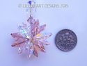 m/w Swarovski Crystal RARE Vintage Rose + AB Star 