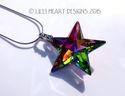 m/w Swarovski RARE 40mm Double Peacock Star CZ Bai