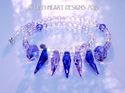 m/w Swarovski Purple Blue Violet and Violet Spike 