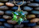 m/w Swarovski Luminous Green Edelweiss Pendant wit