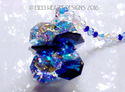 m/w Swarovski Mini SUPER STAR COBALT Car Charm Sun