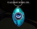 EYE OF SHIVA Fine Crystal Aurora Healing Pendant o