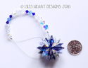 m/w Swarovski Mini SUPER STAR COBALT Car Charm Sun