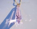 m/w Swarovski Retired Rosaline Pink Pendant Icicle