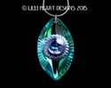 EYE OF SHIVA Fine Crystal Aurora Healing Pendant o