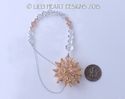 m/w Swarovski Crystal RARE Light PEACH Clear Star 