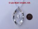  Big 50mm Crystal CAT'S EYE Clear Suncatcher Ready