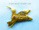 Lilli Heart Designs Retired Hummingbird Gold Plate