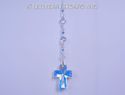 m/w Swarovski AB Double Cross 40mm + Heart Strand 