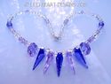 m/w Swarovski Purple Blue Violet and Violet Spike 