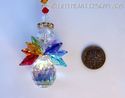  m/w Swarovski Rare AB Pear Body Dbl CHAKRA ANGEL 