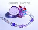 m/w Swarovski 30mm Violet Pineapple Rare Leaves Su