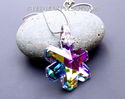 m/w Swarovski Crystal PEACOCK Disontinued Snowflak