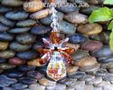  m/w Swarovski RARE COPPER HEAD Guardian Angel Sun