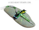 m/w Swarovski New Mini Peridot Peacock Dragonfly S