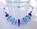 m/w Swarovski Crystal Cool Colors Spike Necklace P