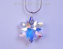 m/w Swarovski Crystal New AB Edelweiss 28mm Pendan