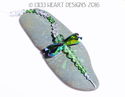 m/w Swarovski New Mini Peridot Peacock Dragonfly S