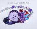 m/w Swarovski 30mm Violet Pineapple Rare Leaves Su