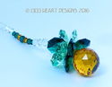 m/w Swarovski Light Topaz Sm. Pineapple Suncatcher