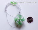 m/w Swarovski Mini SUPER STAR PERIDOT Car Charm Su