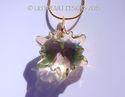 m/w Swarovski Luminous Green Edelweiss Pendant wit