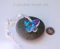 Crystal AB BUTTERFLY Suncatcher m/w SWAROVSKI Butt