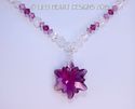 m/w Swarovski Crystal New Amethyst Edelweiss 28mm 