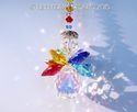  m/w Swarovski Rare AB Pear Body Dbl CHAKRA ANGEL 