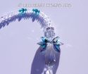  m/w Swarovski RARE Double Peacock Wings Lg Angel 