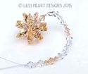 m/w Swarovski Crystal RARE Light PEACH Clear Star 