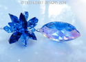 m/w Swarovski 38mm Sapphire AB Marquise Star Top S