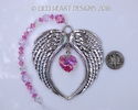 *Angels Blush* m/w Swarovski AB Light Rose Heart S